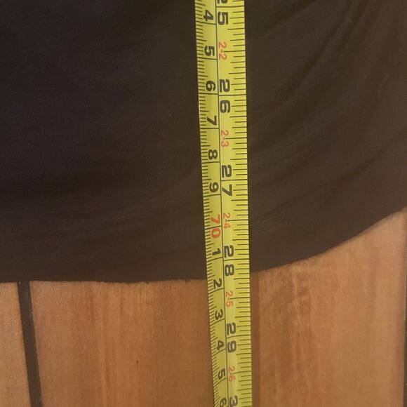 VIntage Deb-Sz L-Black Off Shoulder Dolman SleeveTop-Silver Beading-Fairy-Tunic - Picture 8 of 10